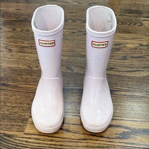 Toddle Girl Purple Glitter Hunter Boots Size US 13/ UK 12 (Toddler Girl) -Pair 1